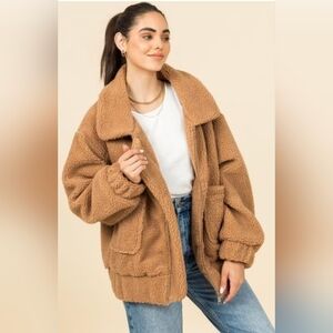 HYFVE Teddy Zip Up Jacket